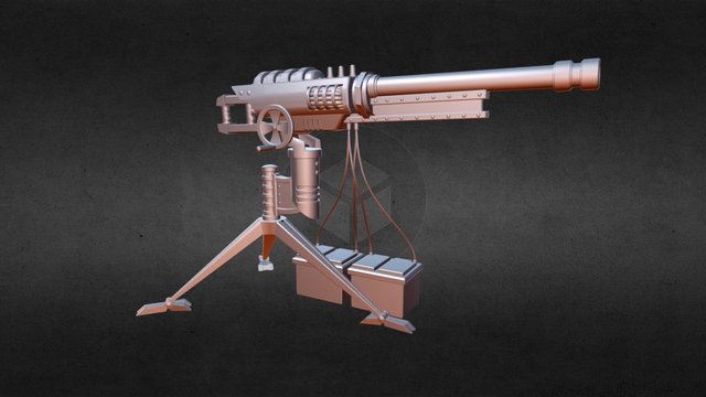 Car Battery Railgun 3D Model