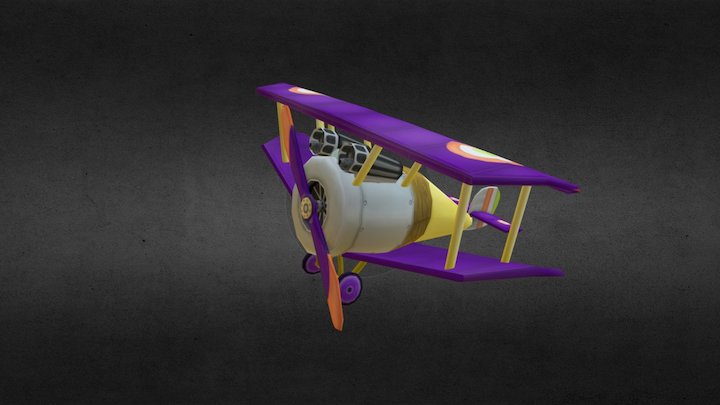 WO1 Airplane stylized 3D Model