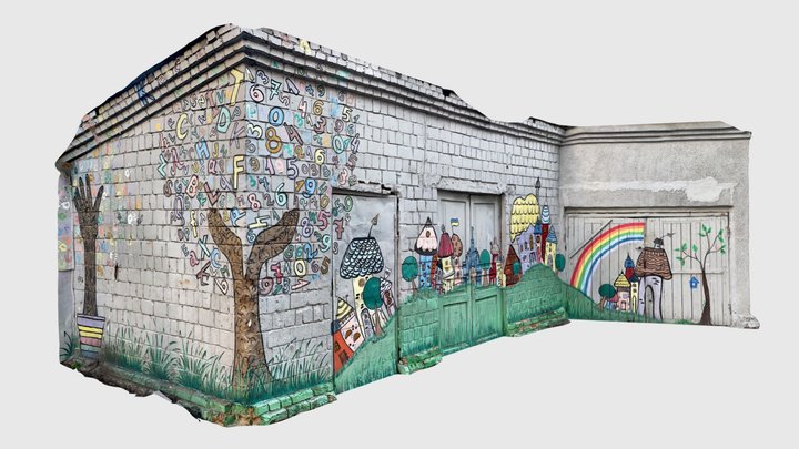 Kindergarten playground wall – Free 3D Model STL