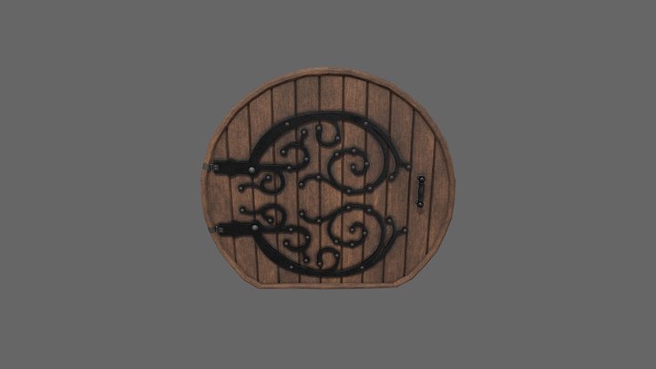 Hobbit Door 3D Model
