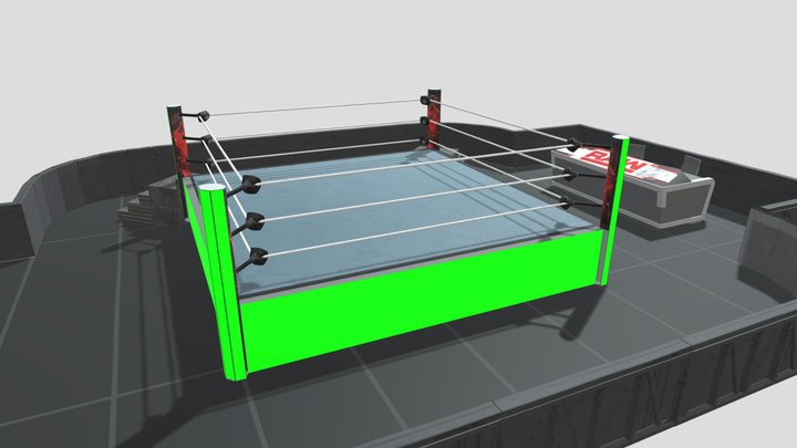 WWE Ring - 2021 3D Model