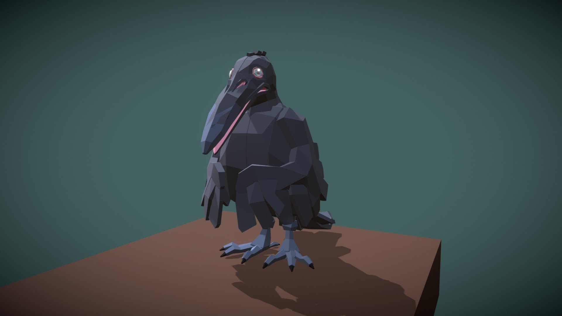 a blocky crow character - 3D model by naam [cc44720] - Sketchfab