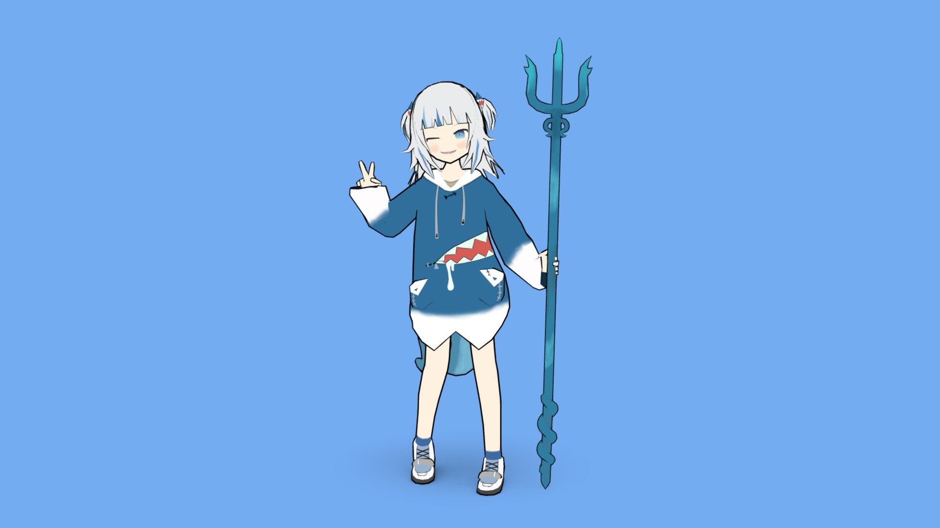 Low poly Gura