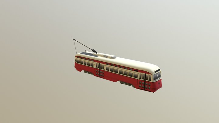 PCC Streetcar - Two sided version 3D Model