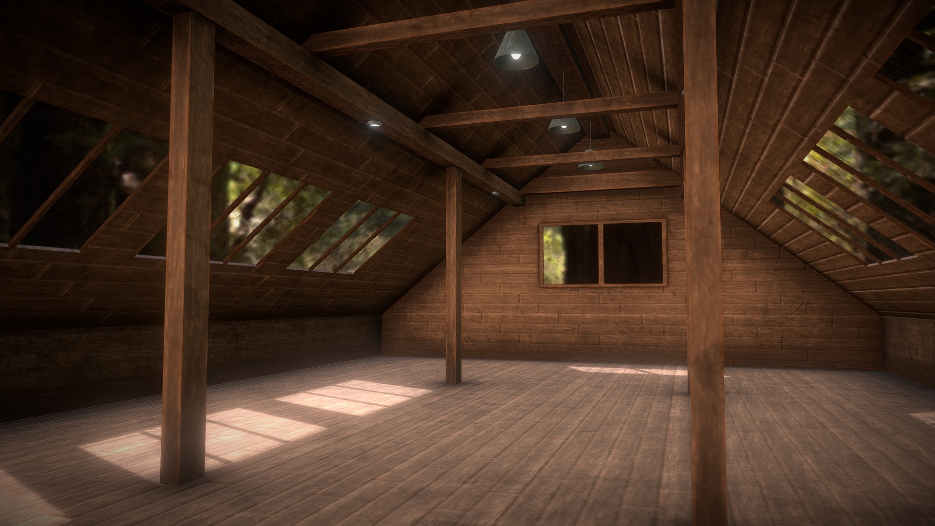 3D model Woodhouse - This is a 3D model of the Woodhouse. The 3D model is about a wooden cabin with a wood floor.