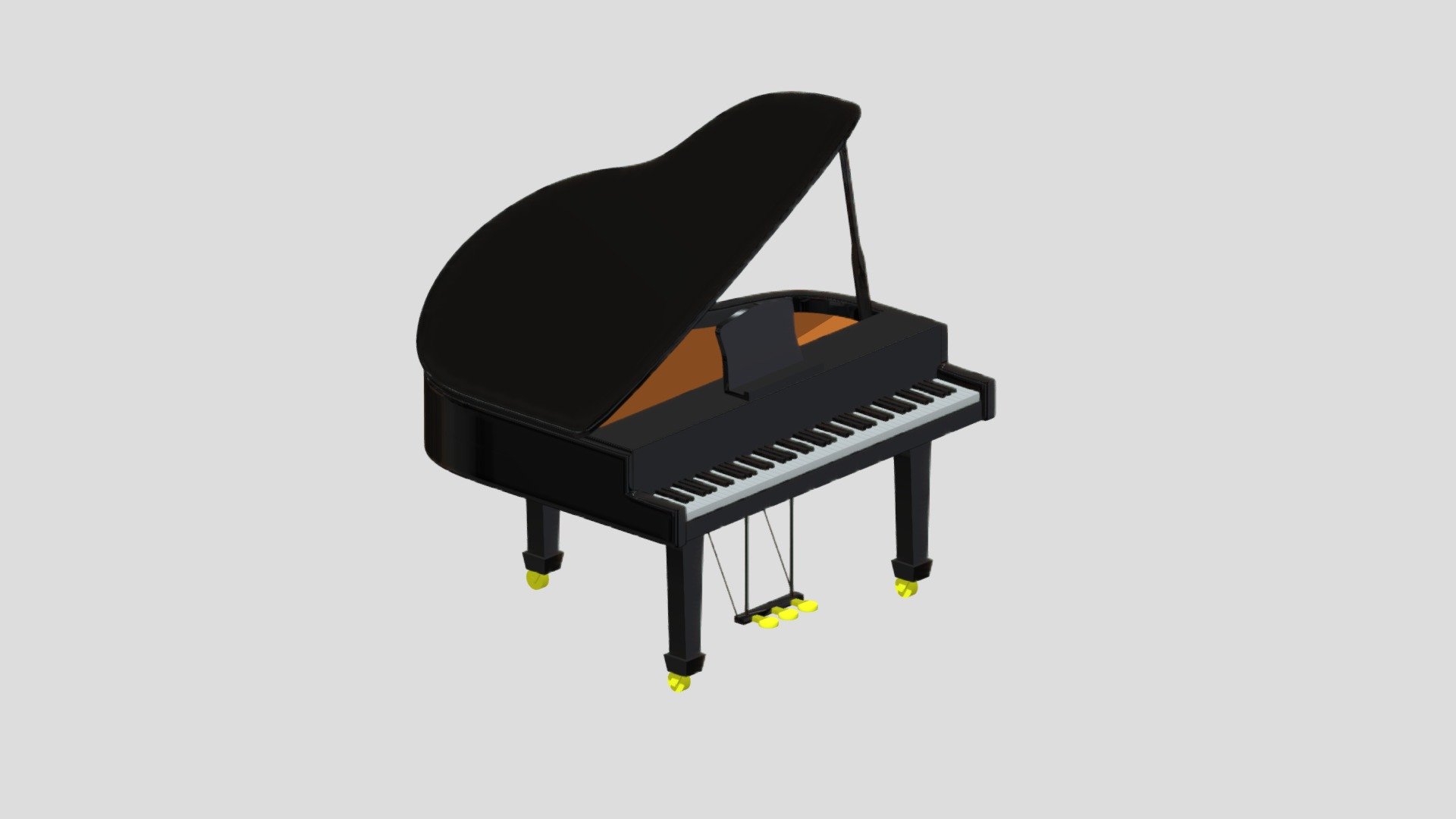 cartoon piano