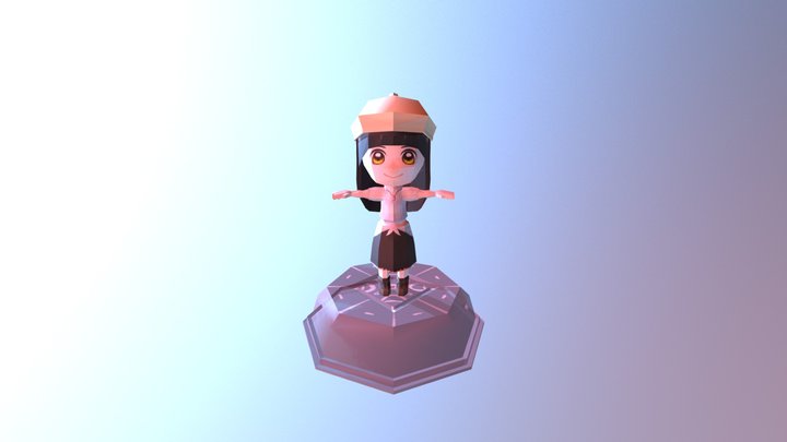 1051448084_愛冒險的探險家小姐 3D Model