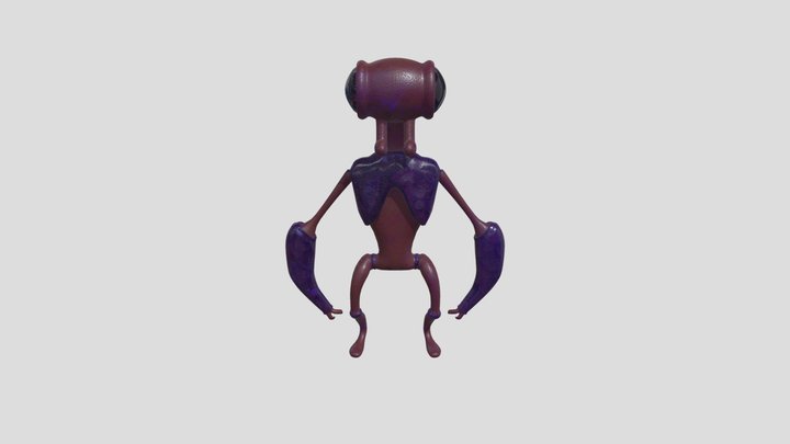 Cartoon Character V2 3D Model