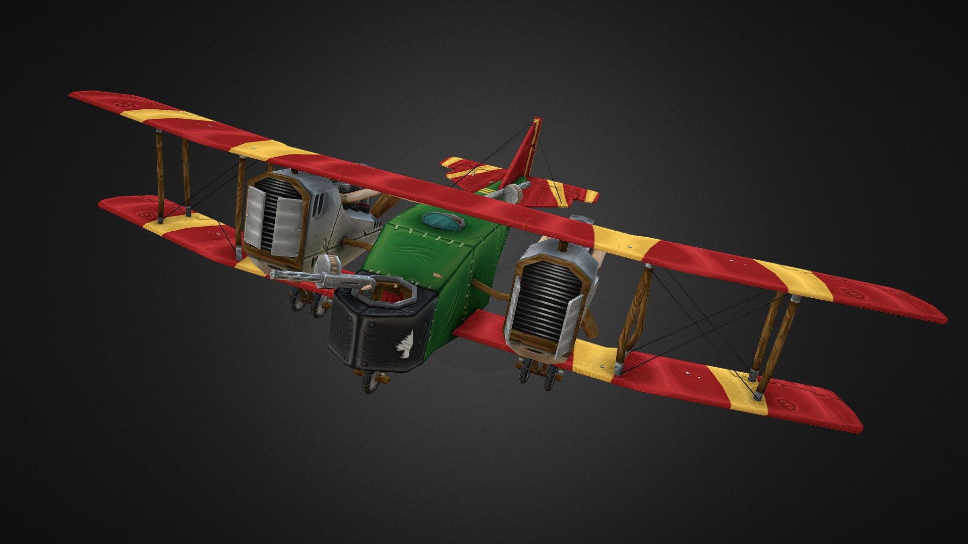 "The Green Gryphon"  A Stylized WW1 Aircraft