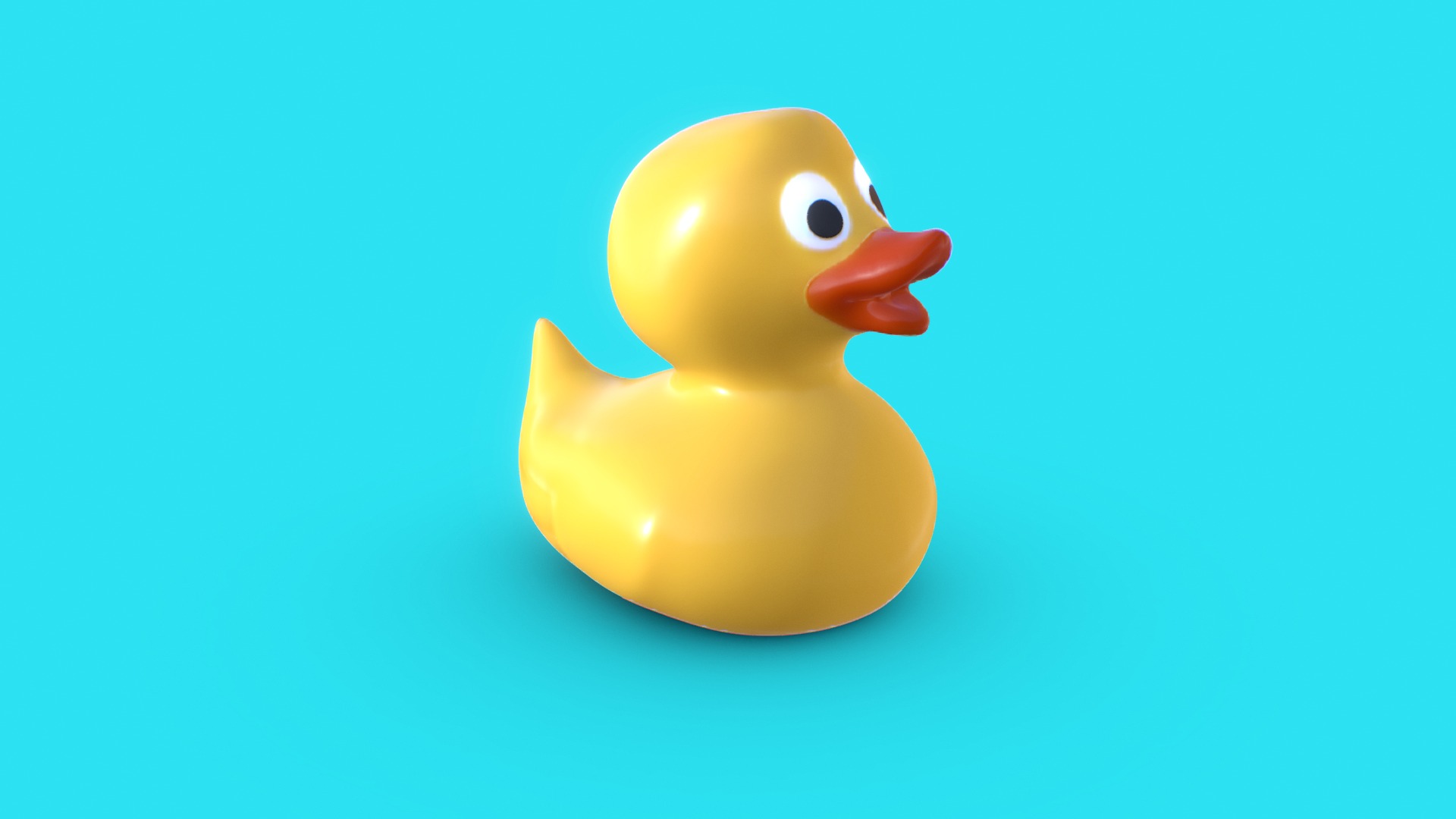3D model Rubber Duck - This is a 3D model of the Rubber Duck. The 3D model is about a yellow rubber duck.