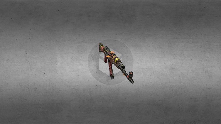 AK-47-REVOLUTION 3D Model