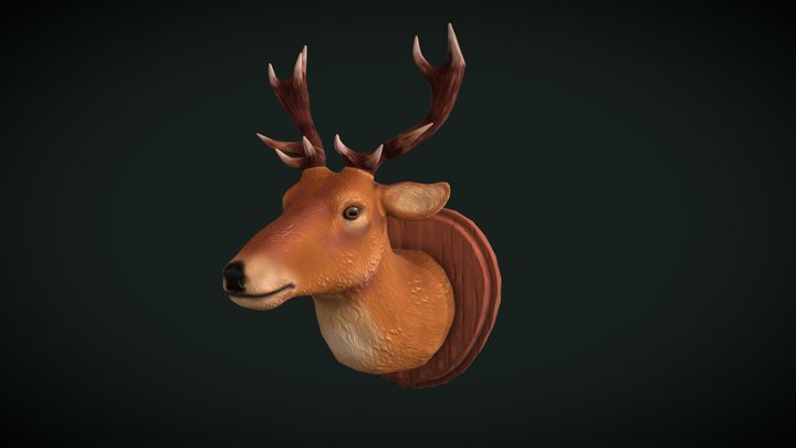 Deer Head 3D Model