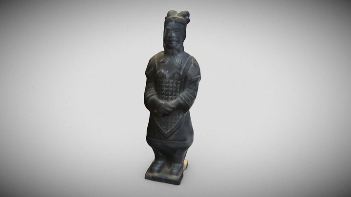 Miniature Terracotta Statue 3D Model