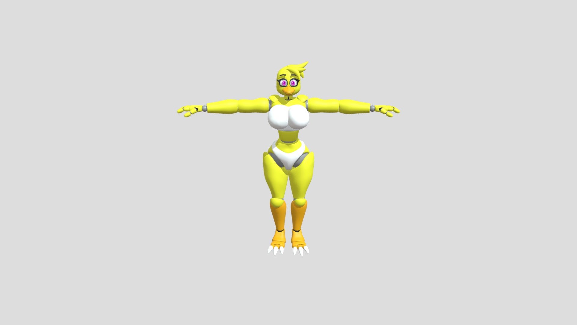 INACCURATE TOY CHICA [BLENDER] - Download Free 3D model by DarkNight  (@darknight23) [527dc78]