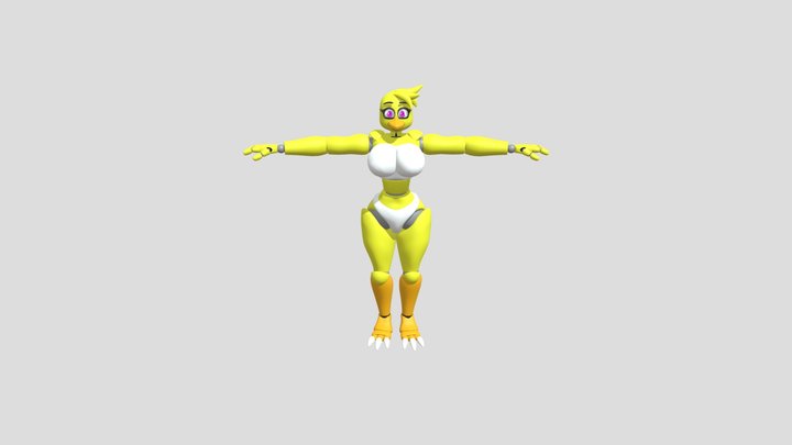 Chica by NightBotGrey 3D Model