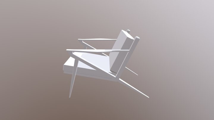 Mid-Century Modern Chair 3D Model
