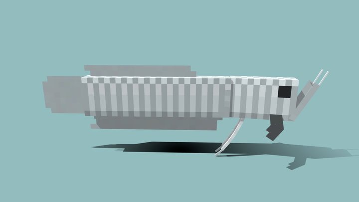 Silver Arowana 3D Model