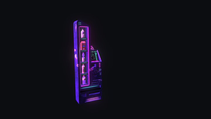 Cyberpunk Vending Machine 3D Model