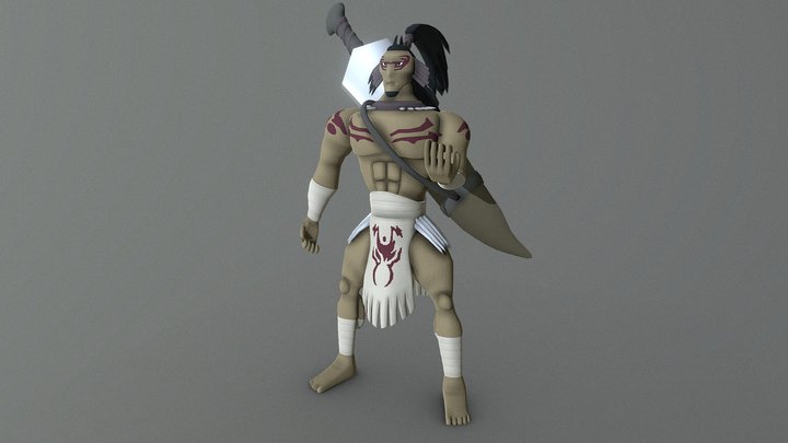 Elemental Hero Wild Heart (Yugioh) 3D Model