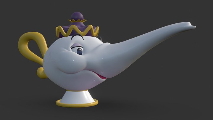 Sra.Samovar ou uma lâmpada? Mrs.Potts or a lamp? 3D Model