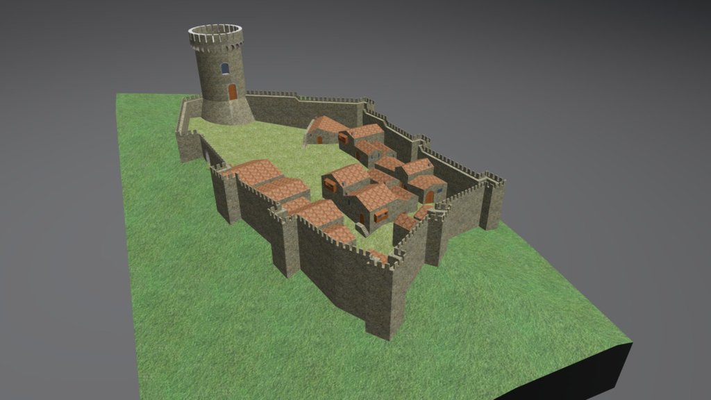 Castello di Bominaco - 3D model by ValledellAterno [cc529cd] - Sketchfab