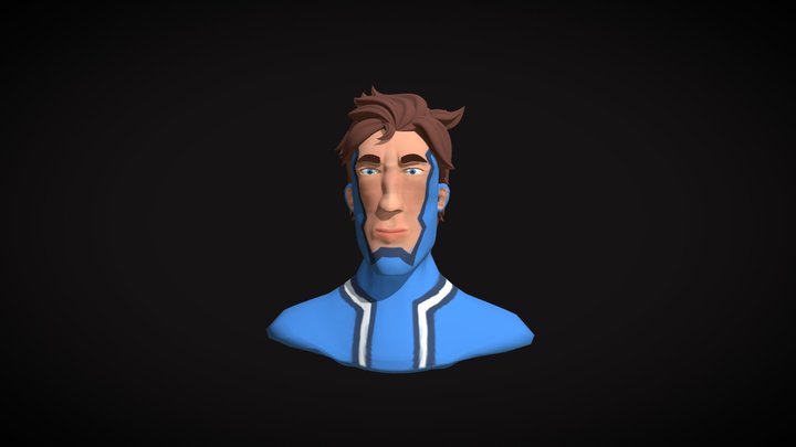 Super Hero Bust 3D Model