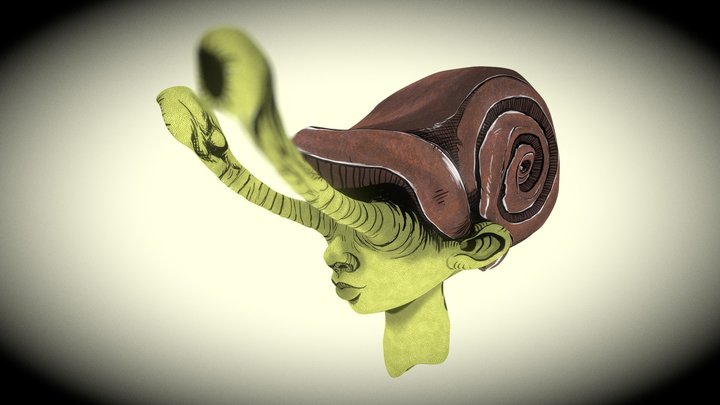 Snail Gurl 3D Model