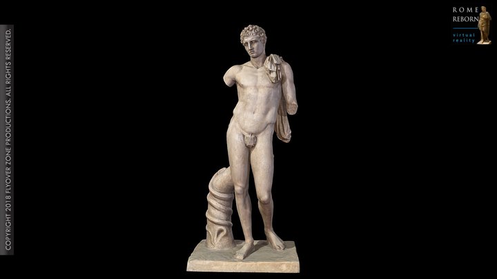 3D rendering of Hermes of Andros