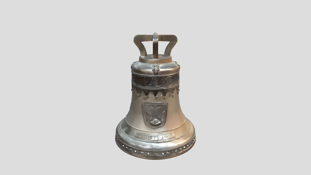 A decorative bronze bell