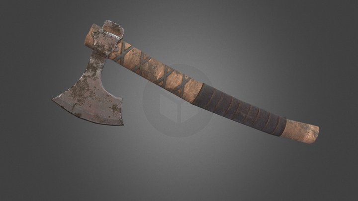 Medival Axe 3D Model