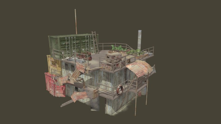 MainBuilding - Rustborn - WIP 3D Model