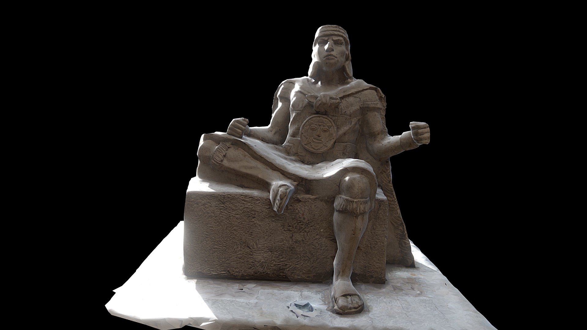Statue at Machupicchu Pueblo