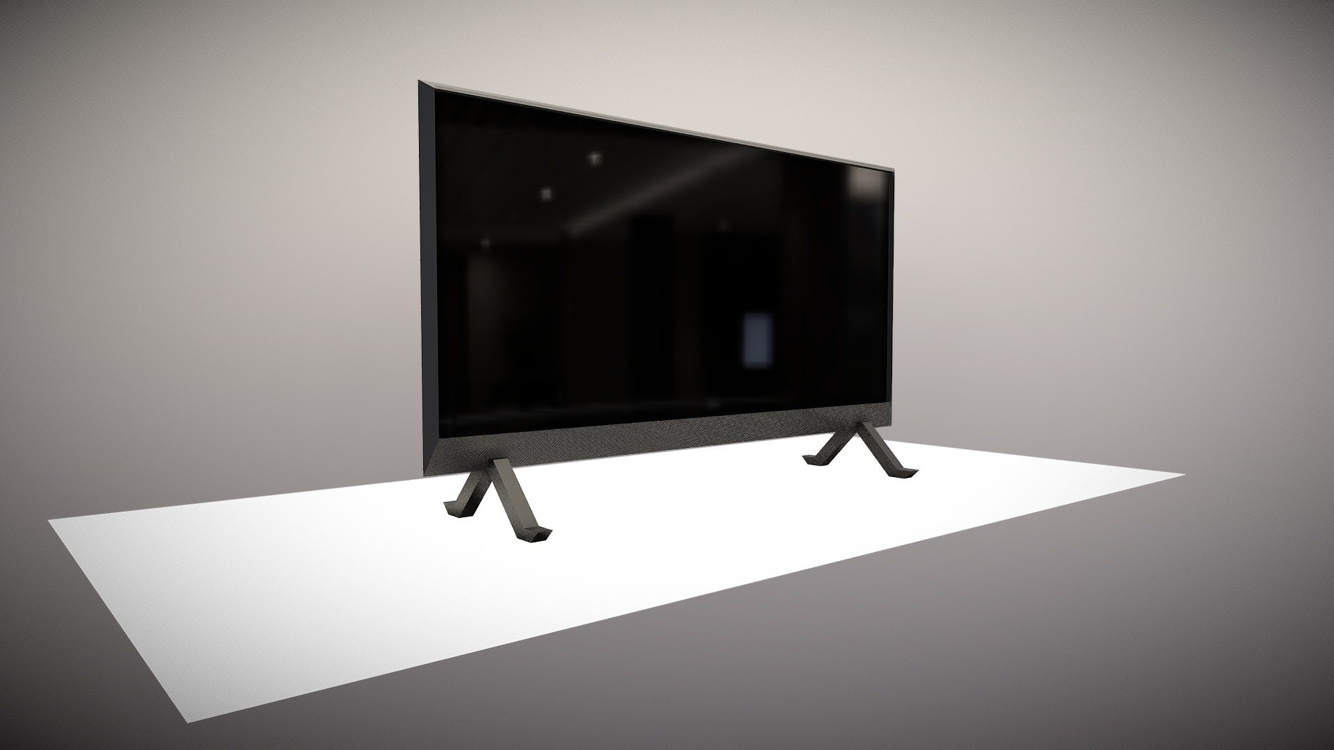 television — Sketchfab embed 3D viewer