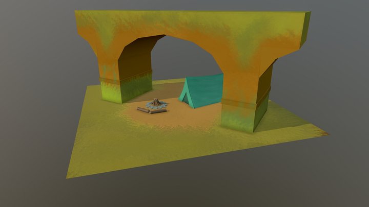 Bridge Diorama 3D Model