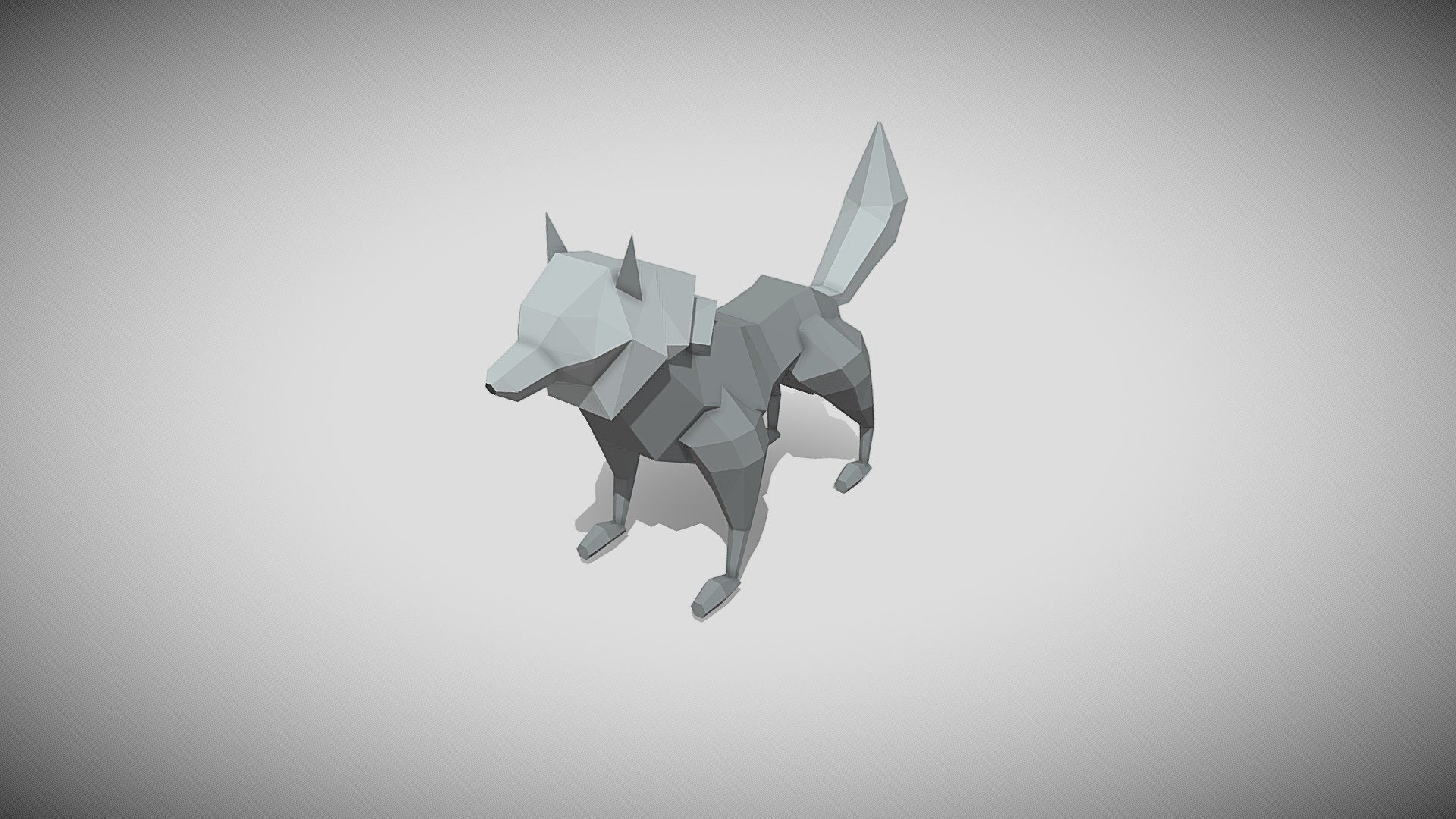 Low Poly Wolf - Buy Royalty Free 3D model by AssetSource [cc59413 ...