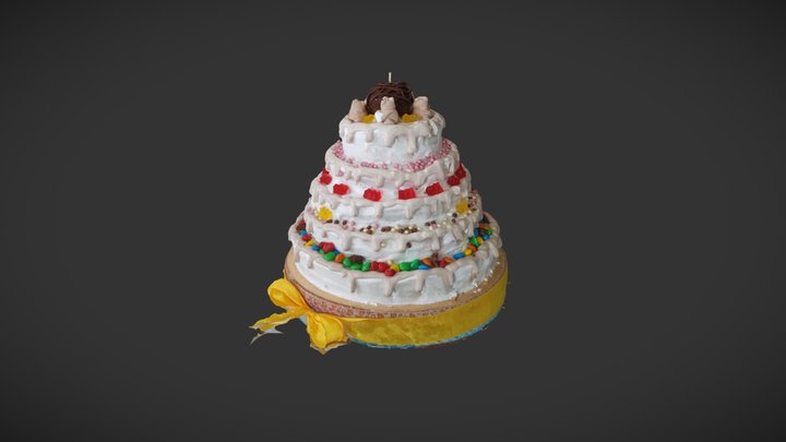 Торт "Безудержное Веселье" 3D Model