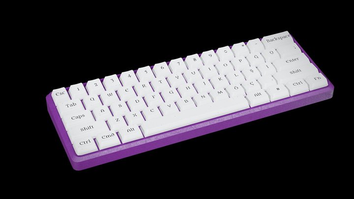 Keyboard With Animation Rigged