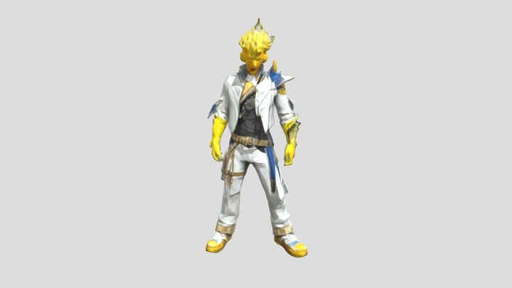 Apollo skin from Fortnite made by meshy ai 3D Model