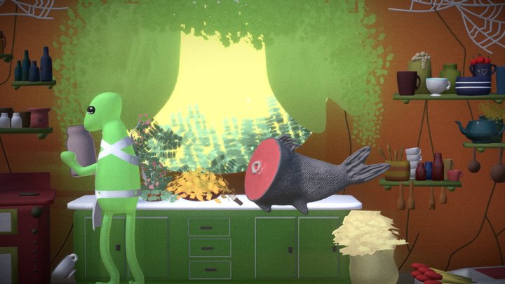 Kitchen Frog 3D Model