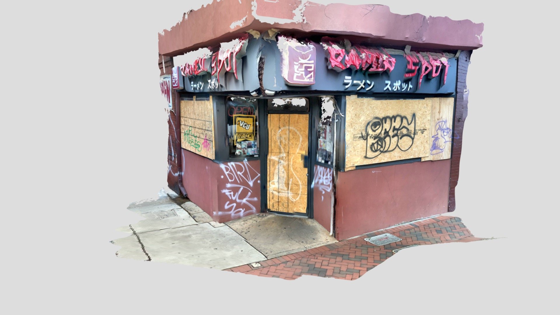 Bird Graffiti at Ramen Spot (VCU_3D_5862)