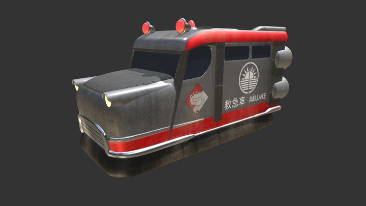 Tokyotown Ambulance - WWII 3D Model