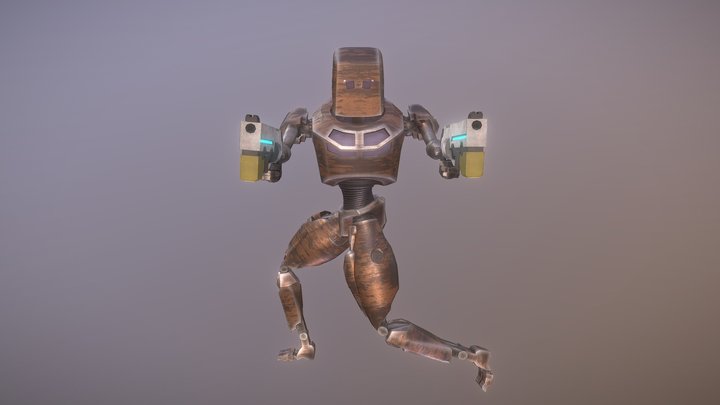 Rustheart: The Sentient Survivor 3D Model