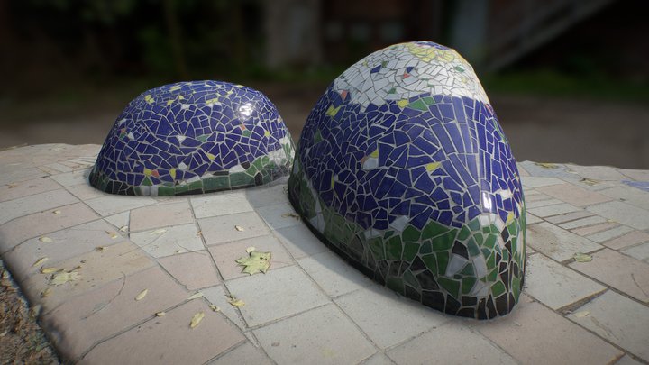 mosaic hills detail 3D Model