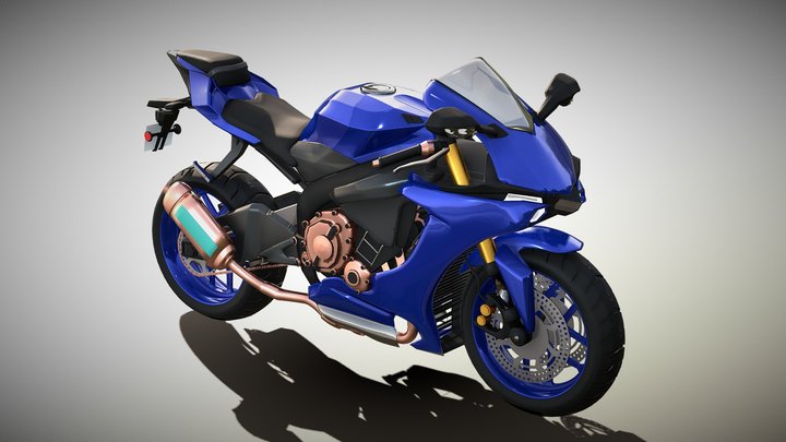 Yamaha R1M 3D Model