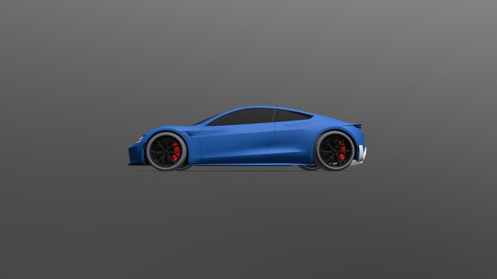 Tesla Roadster 2020 3D Model