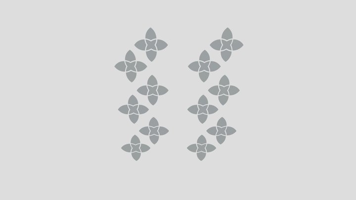 Islamic pattern for fabrics 3D Model