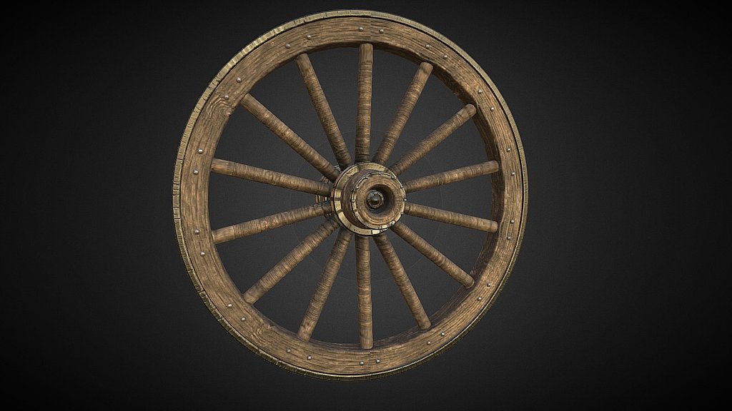 Medieval wagon wheel