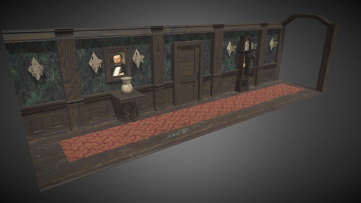 Hallway Complete 3D Model