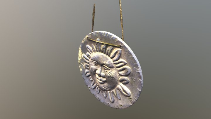 Sun Disc Pendant 3D Model