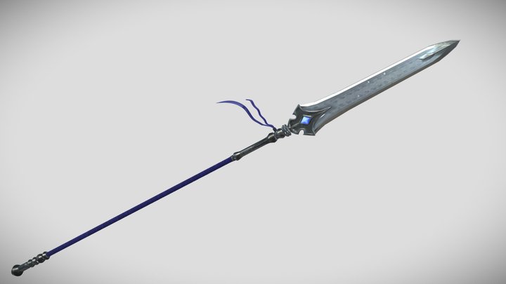 Fantasy Spear 3D Model